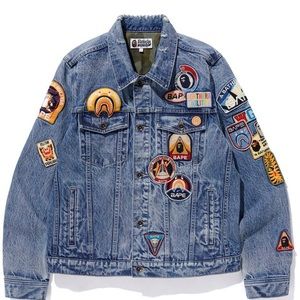 Bape Crazy Patch Jean Jacket